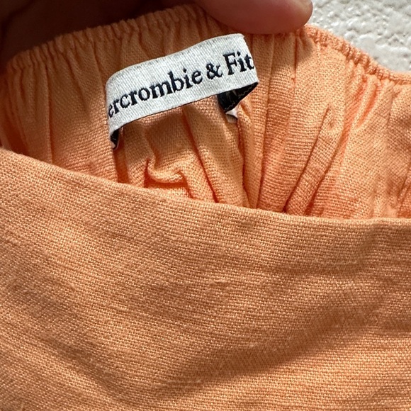 Abercrombie & Fitch Orange Tiered Maxi Dress - Picture 4 of 5